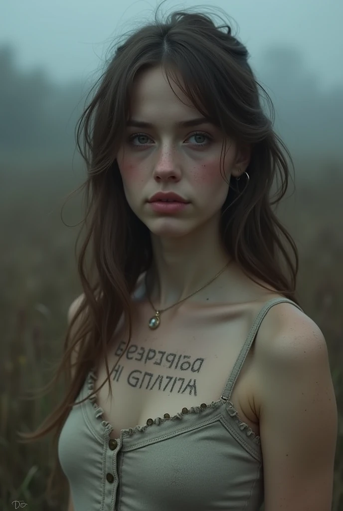 Russian girl has Xxdreline inscription in her chest. Just like in the real world. I want the napdis to be soaked as if with a marker