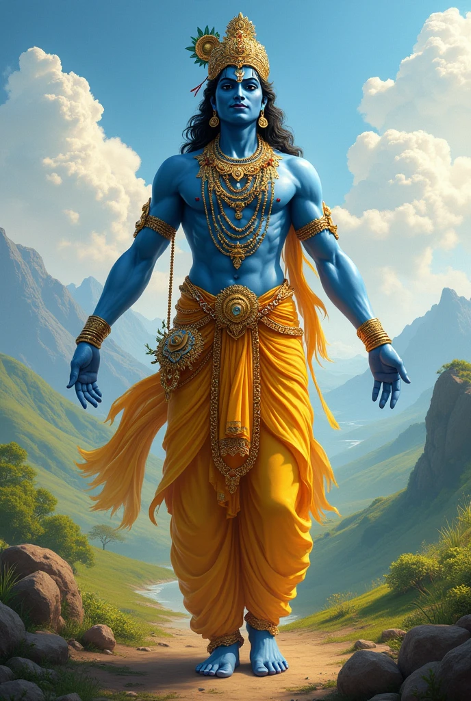 Lord krishana hands T pose