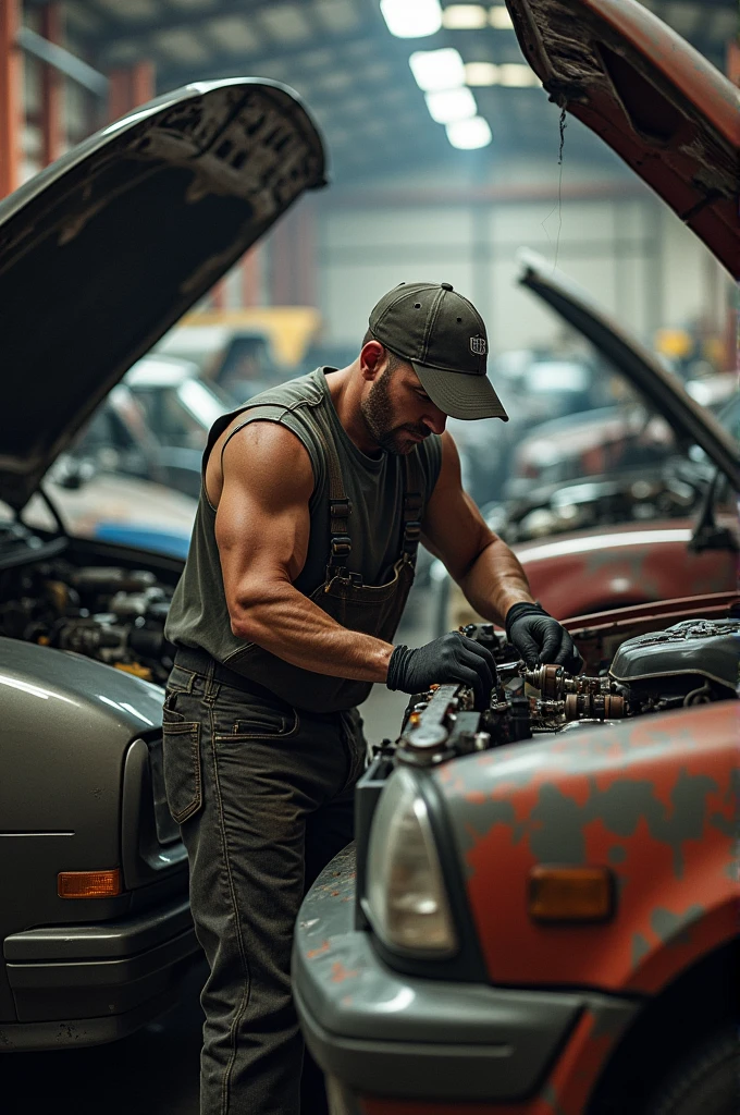 Mechanic and cars