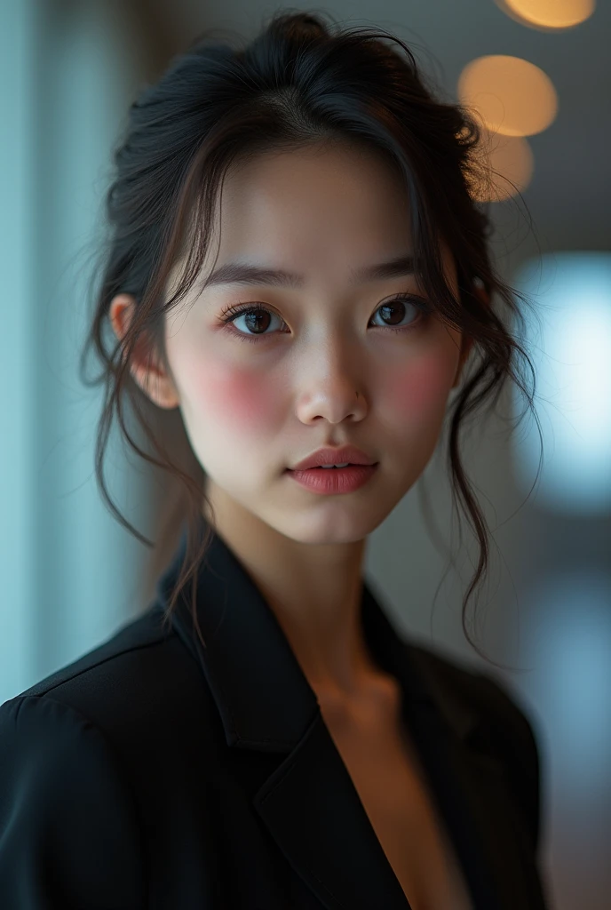 Table, la plus haute qualité, forme, very detailed, finement, high resolution, Background&#39;8k screen, Perfect dynamic composition, beautiful and detailed,Random Mignon Hair,,Natural colored lips, Pose sexy audacieuse,ssmile、fille de 20 ans、Mignon、En regardant la caméra,Flou toujours l&#39;background,Visage parfait et beau,Visage et silhouette minces,Big eyes、Se maquiller pour une fille,petit visage,shooting&#39;down、ssmile,Blurred background,Elegant female face、cyberpunk fashion、ssmile、Changer de pose au hasard、Randomly change the&#39;angle et la position de prise de vue、une personne