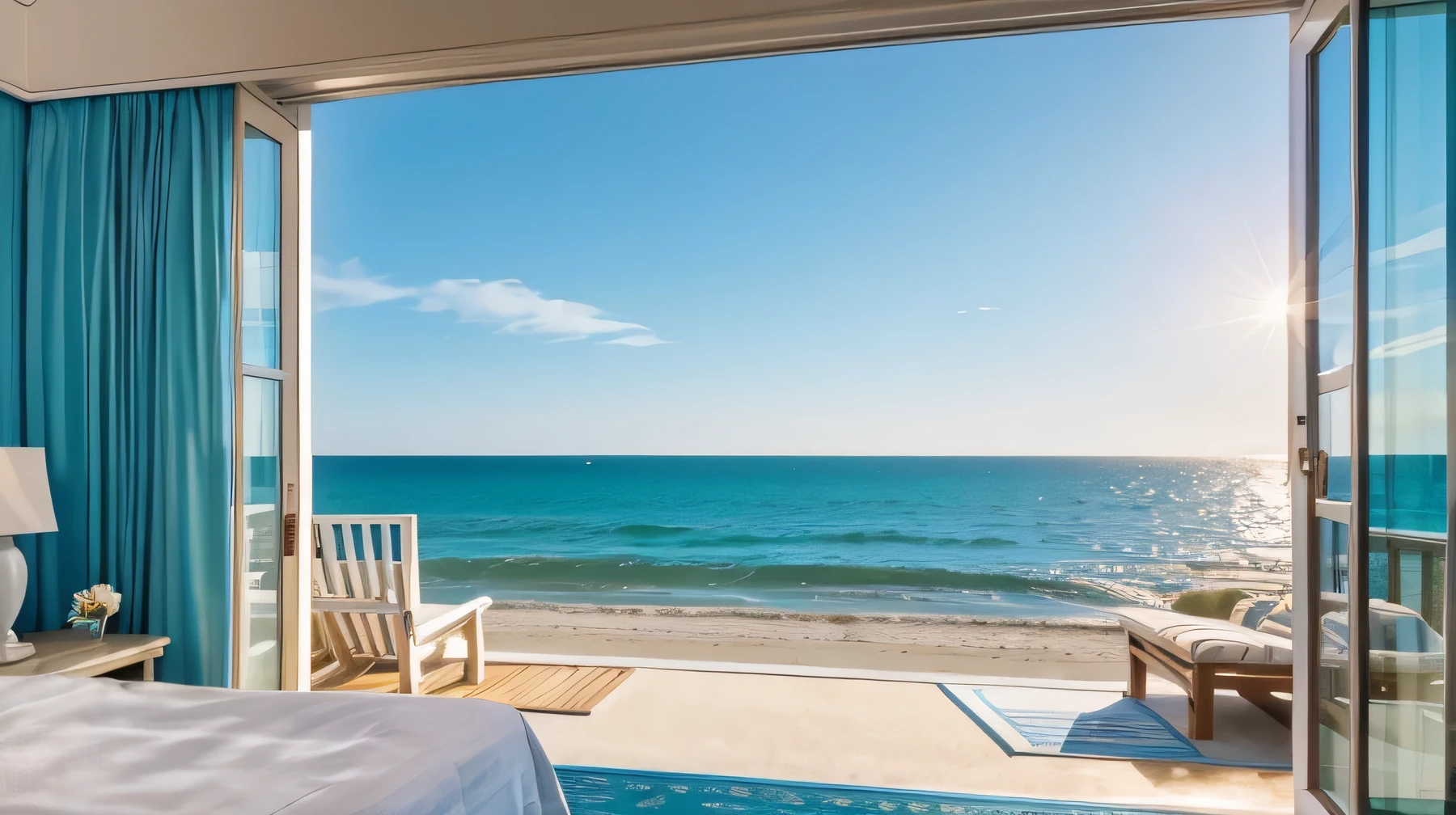 Only Seaside morning sunshine