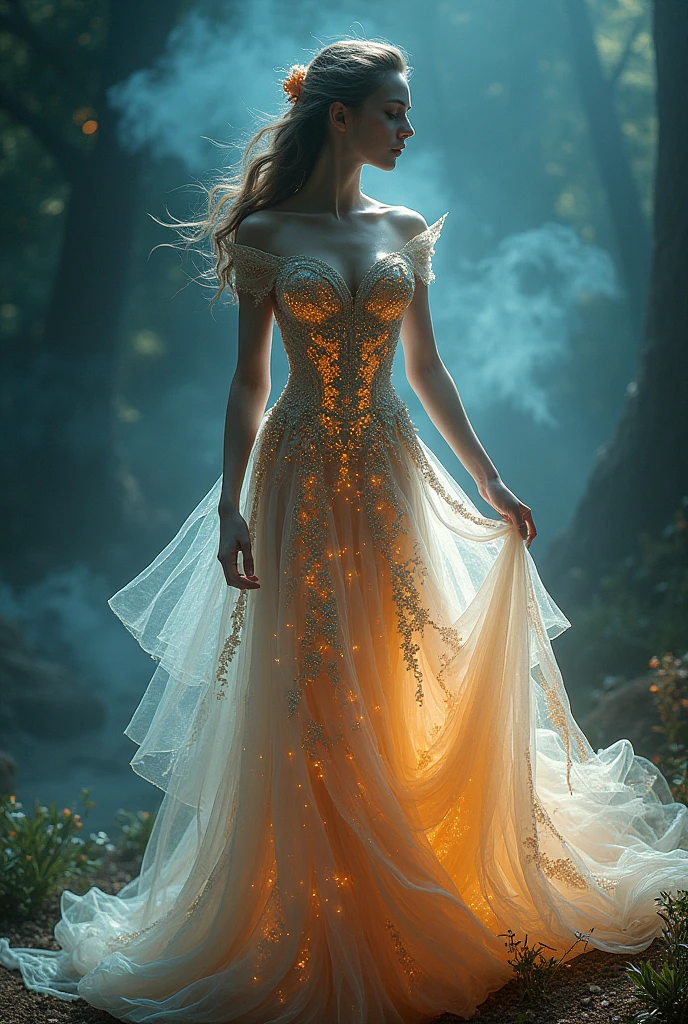 Woman's Dress with VFX effects