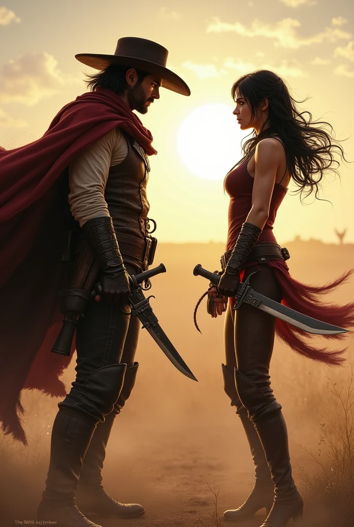 Arthur Morgan fighting Mikasa