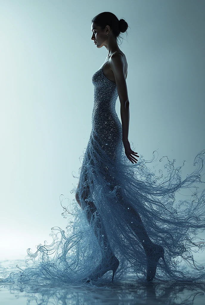 Woman's Dress with Motion Graphic effects

