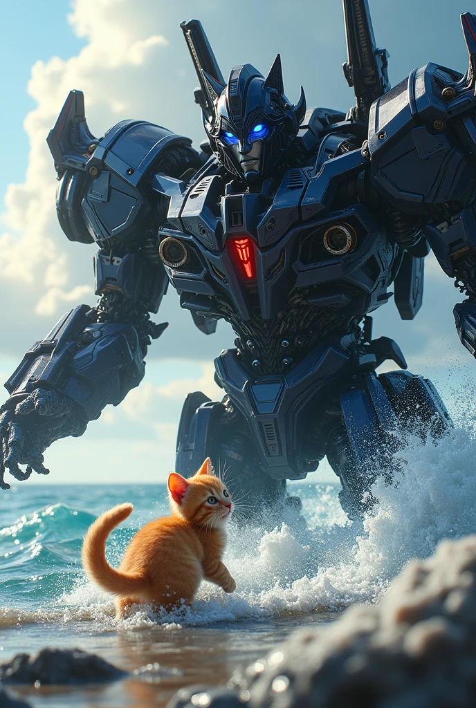 Kitten fishes out Megatron、Big head、Rough Seas、Yacht、