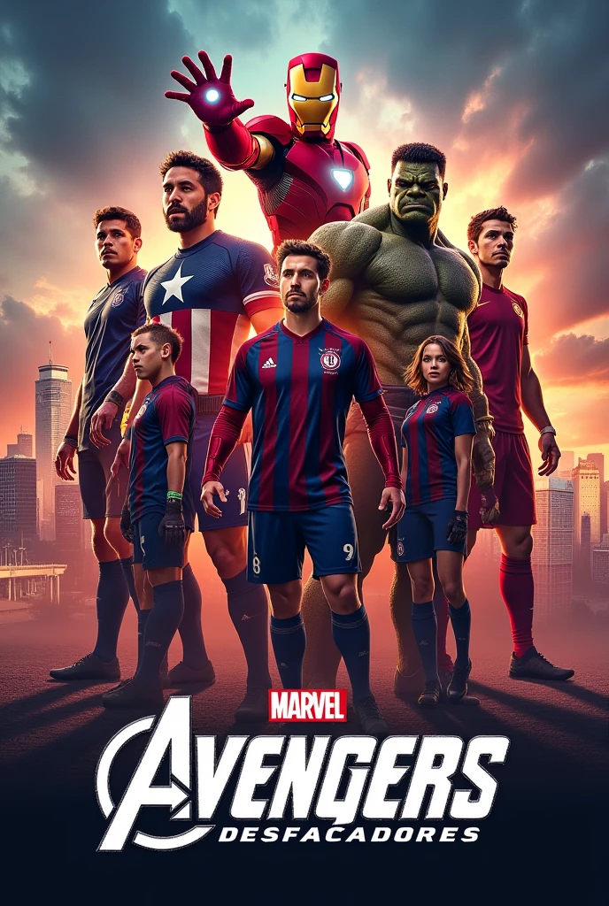 Photo of Pedro, Gabriel Barbosa, Wesley,Vina,arrascaeta,allan,Varela, these Flamengo players will have an Avengers background and in front of the image it will say Flamengo's desfacadores
