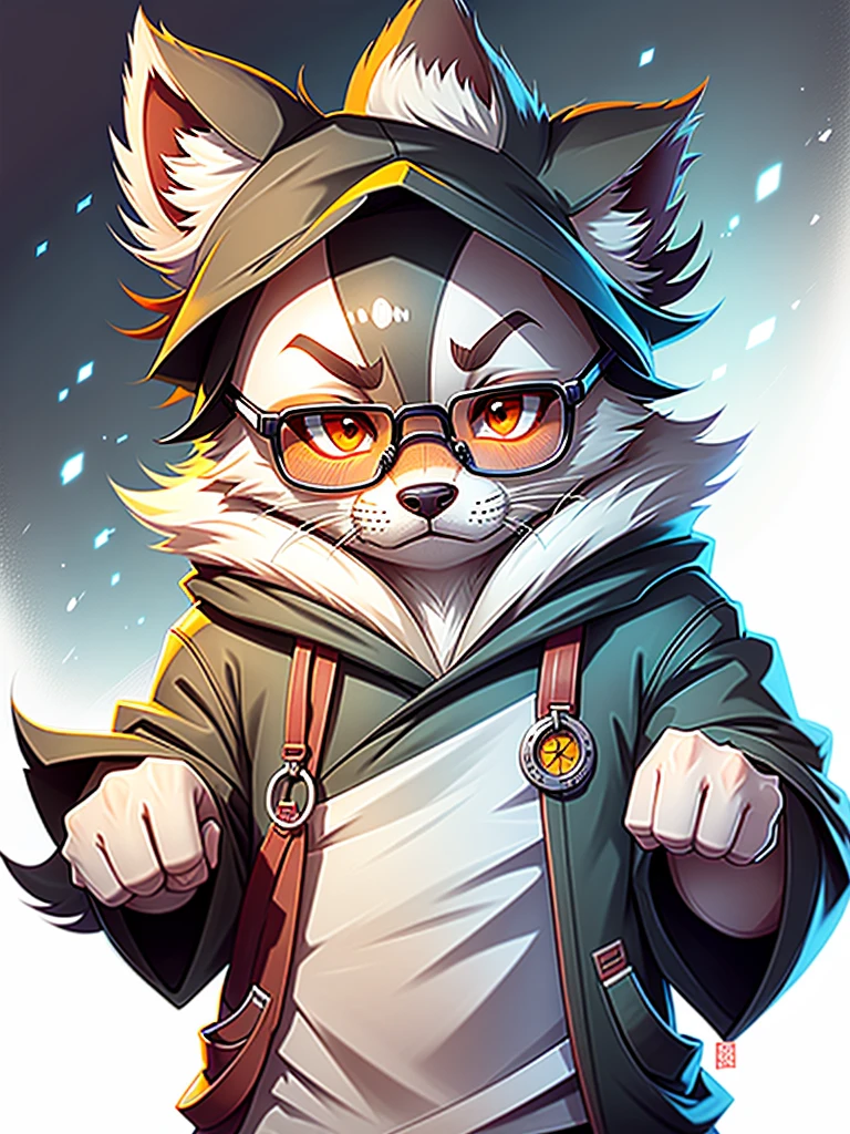 Fucking, Wolf,cute,kimono、Glasses
