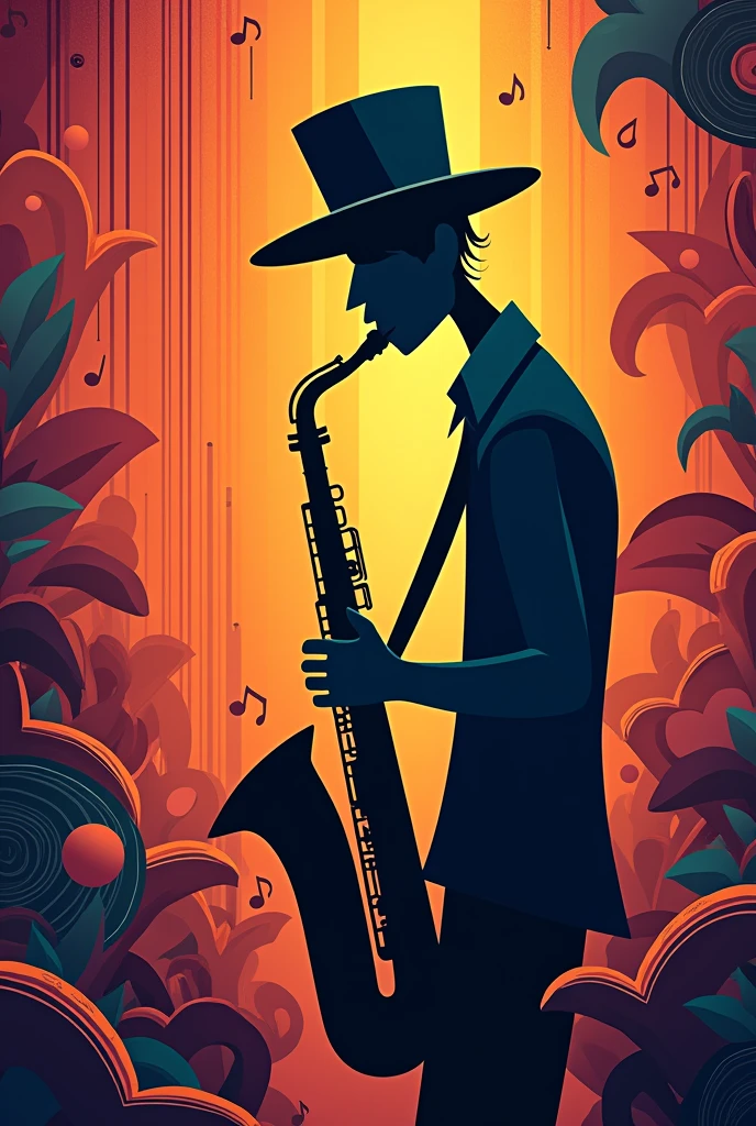 Jazz cover for animated playlist