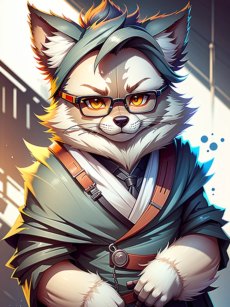 Fucking, Wolf,cute,kimono、Glasses