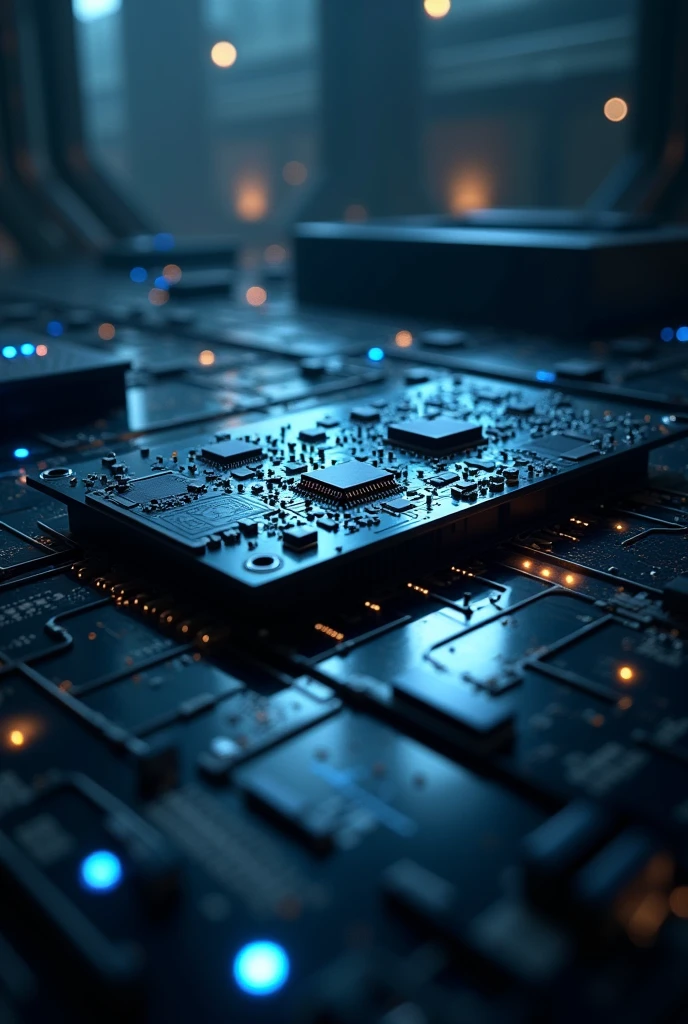 Dark blue arduino technology image
