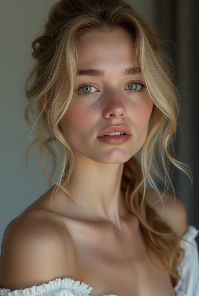 Scandinavian girl 20 years old, cute face, naked