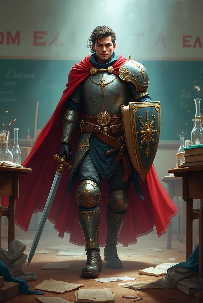 School subject as a warrior