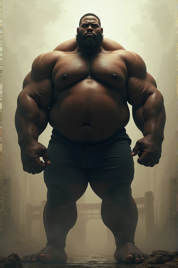 A strong and large African American person being judged by their size