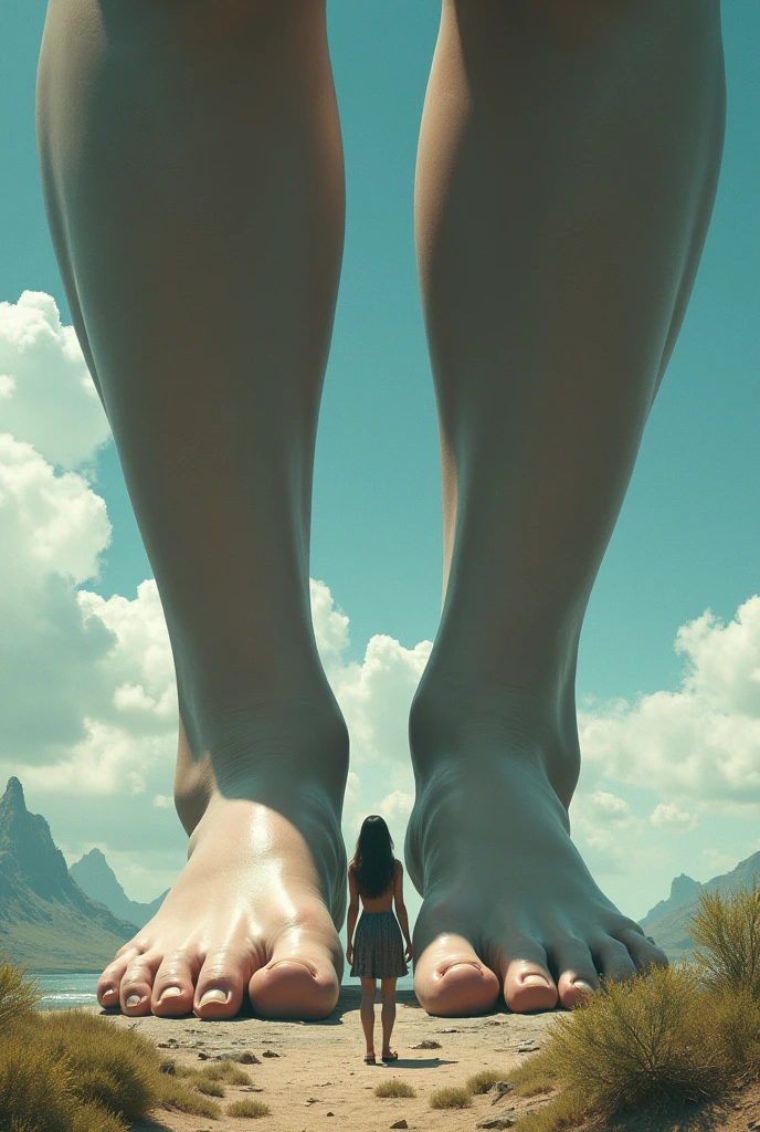 Mini City barefoot giants stepping on ants