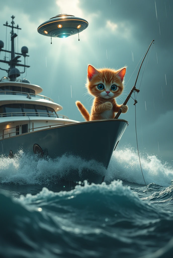 Kitten fishing、Big head、Rough Seas、Yacht、Fished UFO