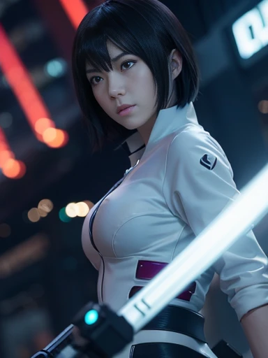Ghost in the Shell, Motoko Kusanagi, battle scene
