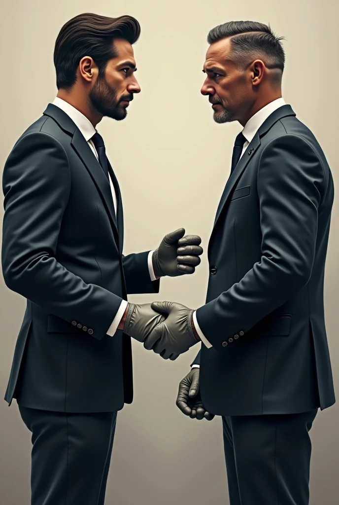 Men with gloves 
