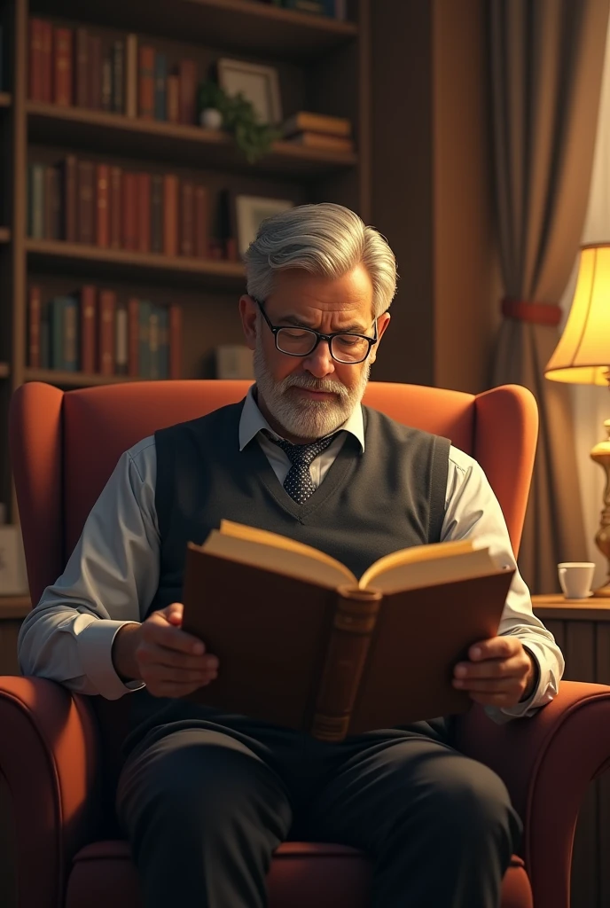 A man reading book for upsc