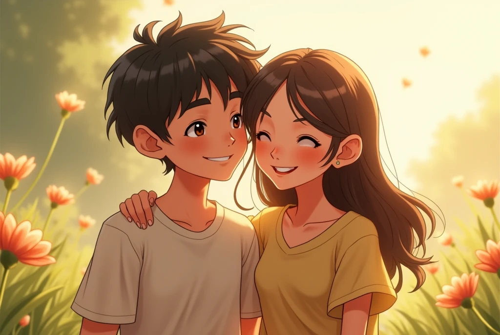 A boy and girl friend 