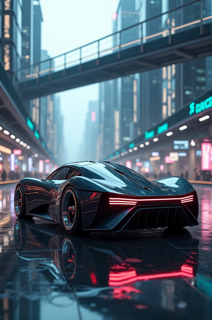 A futuristic car