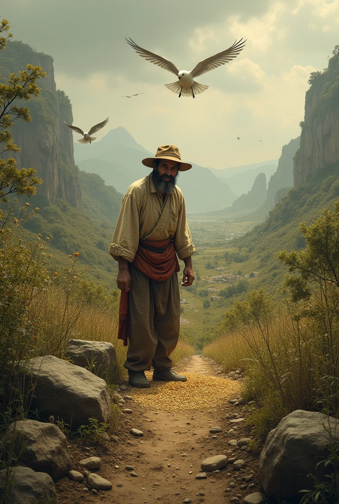 Create images of temptations in the parable of the sower help me