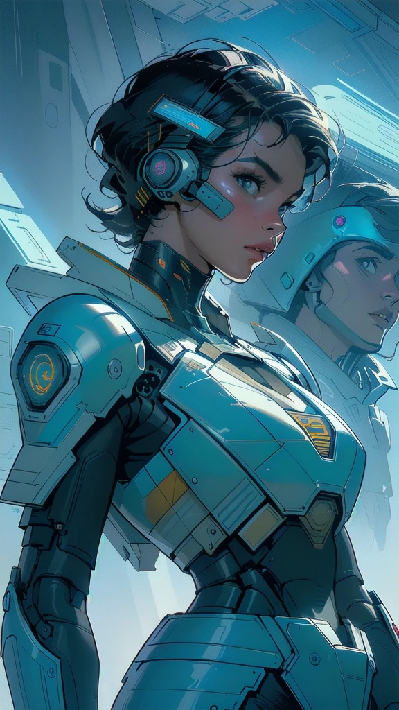 (((masterpiece, highest quality))),(((solo:1.2))),(((1girl:1.2))),32k wallpaper, very detailed, poster, vintage science fiction,(((((geometric cinematic movie poster))))), ((((bauhaus)))),(((abstract))),((((mid century modern)))),(((((portfolio))))),(((((Close-up))))),(((((bust up))))),((((more various angle)))),(((highlight))),(((complete. detailed face))),(((Extremely talented))),(((most complecated machine))),(((Overall colorfully))),((((((Absolutely simple background)))))),(((80's vintage))),vaporwave,(((((detailed futuristic machine))))),(((mighty armor))),(((Cleavage)))