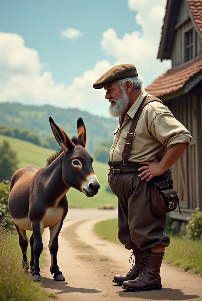 A German looking at an ass

