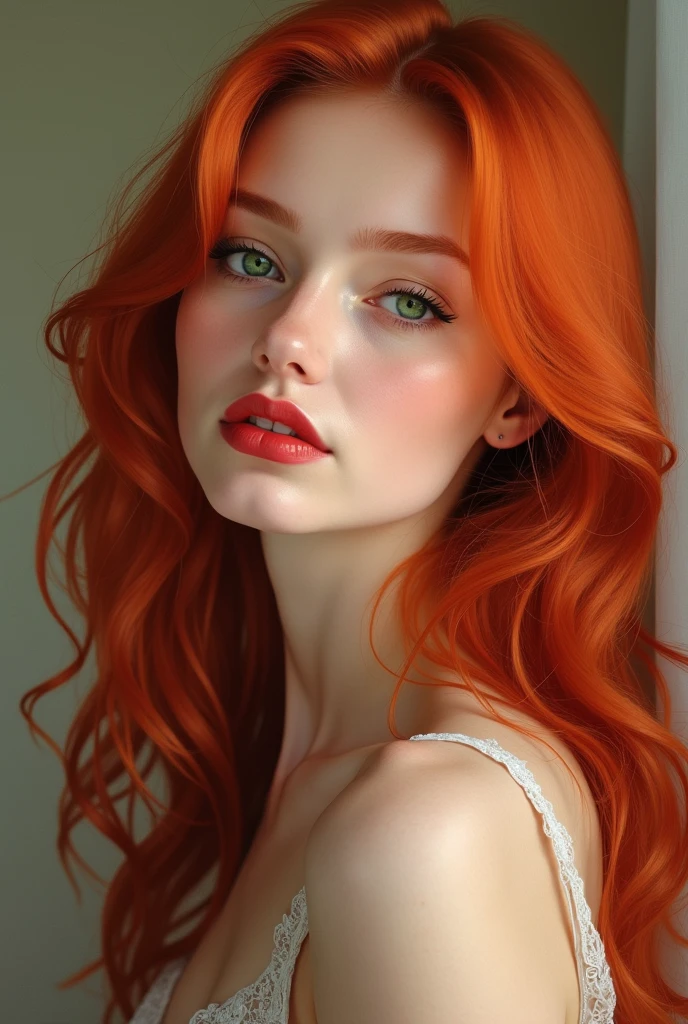 A red-haired woman