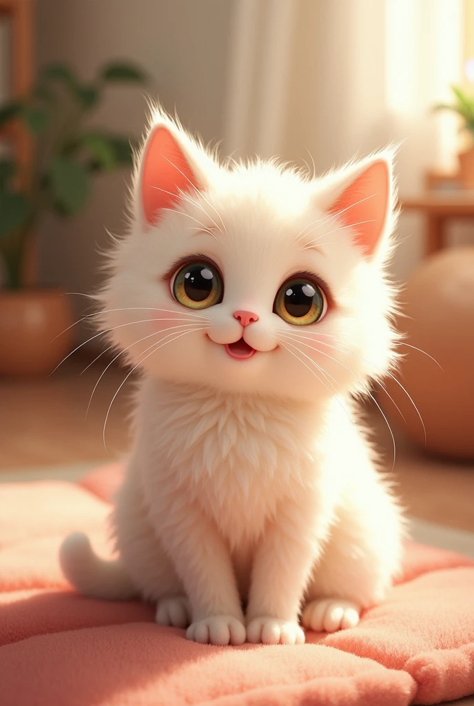 Cute eyes、Adorable、Fluffy cat
