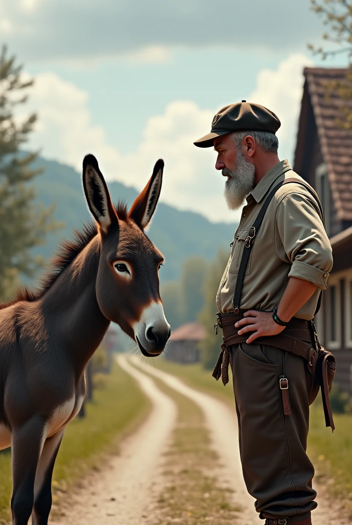 A German looking at an ass