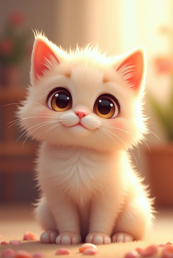 Cute eyes、Adorable、Fluffy cat