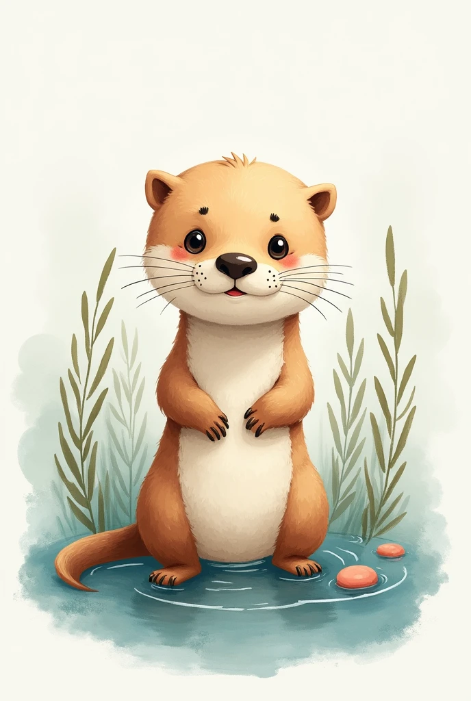 Otter Aquarell