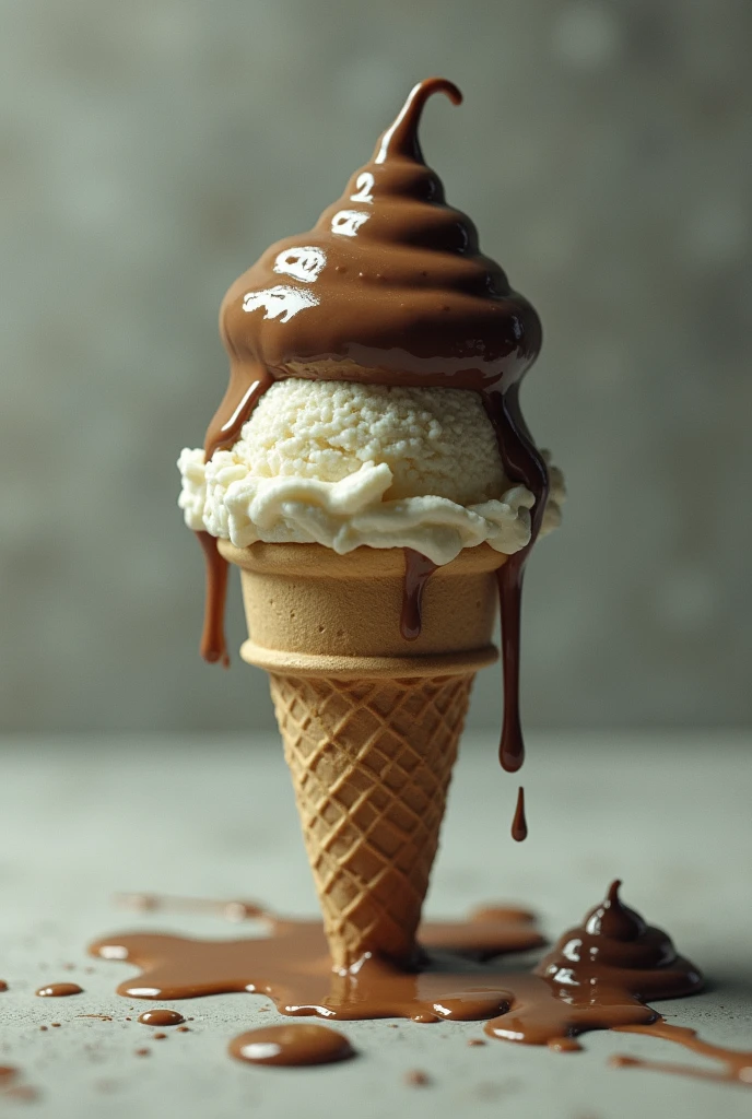 Shit on ice cream