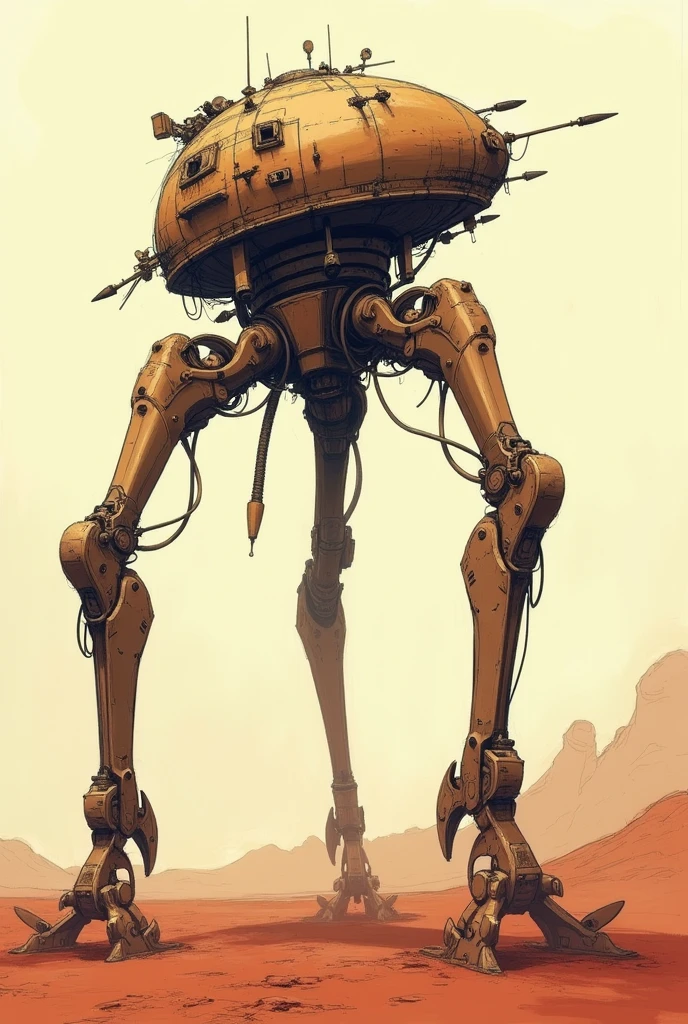 Martian tripod skecth