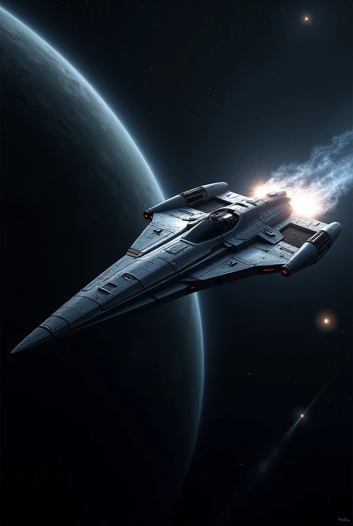 Ship is flying