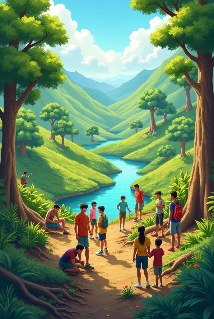 illustration, reforestation