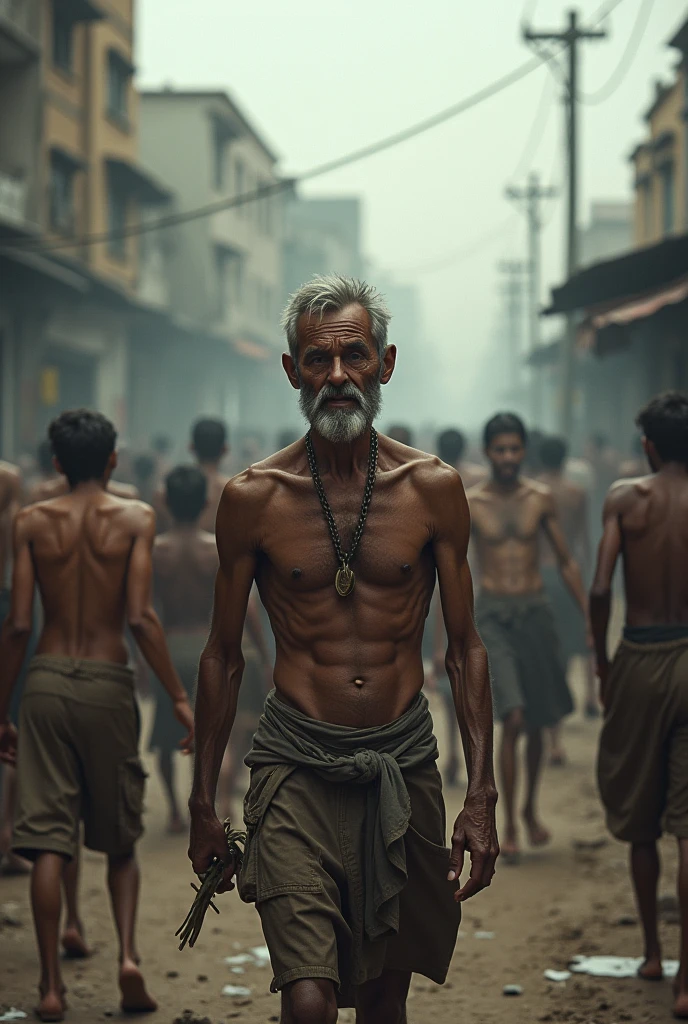 poor、poor、poor、lack of food、Very thin、No clothes、Nothing、No home、family、Life is hard、dirty、Not taking a bath、Homeless、male、Lots of people、