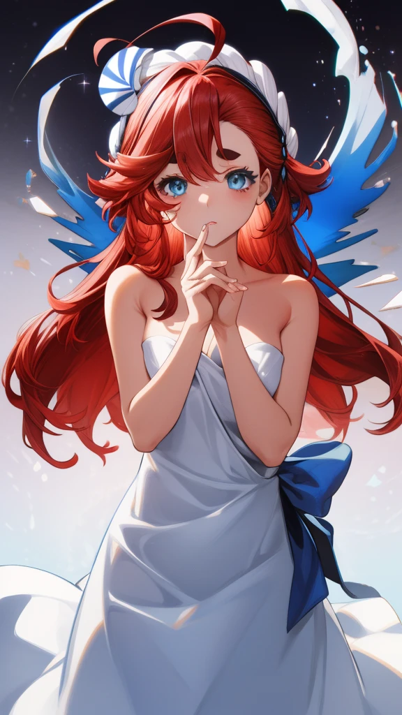 Tabletop、Highest quality、Tabletop、Attention to detail、detailed face、detailed eyes、Rendered eyes、Perfect Eyes、Hip line、Ambient Occlusion、Clear images、detailed、wonderful、8k、8k wallpaper、8K background、Attention to detail肌、High resolution、One Girl、alone、Deleting emails、((Completely naked)、((Redhead、Ahoge、blue eyes))、(In the colony)、
