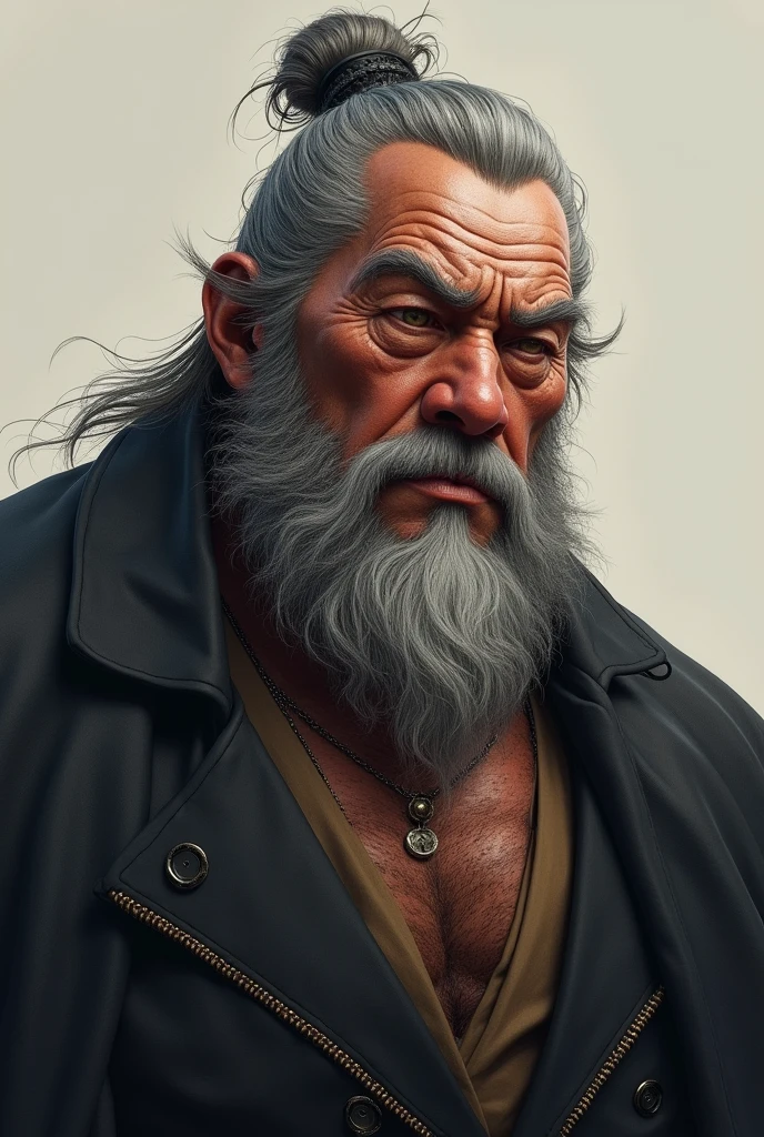 181cm、85kg、Strong face、Japanese、male、Deeply carved features、No beard、Dark skin、older、uncle、