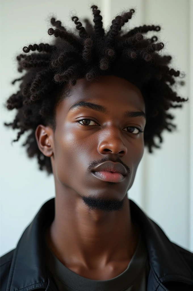 Curly hair man, the modern fro haircut