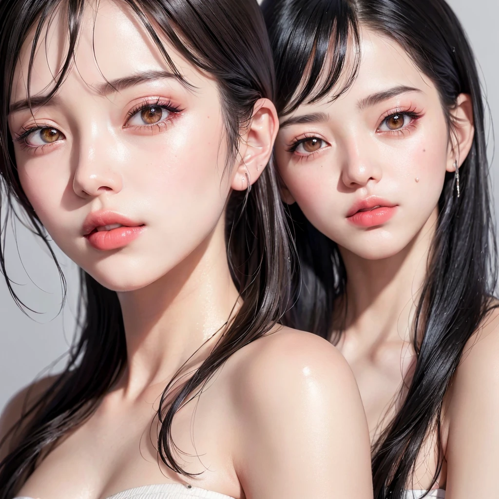 (8k, RAW photo, photorealistic:1.25) ,( lipgloss, eyelashes, gloss-face, glossy skin, best quality, ultra highres, depth of field, chromatic aberration, caustics, Broad lighting, natural shading,Kpop idol) looking at viewer with a serene and goddess-like happiness,