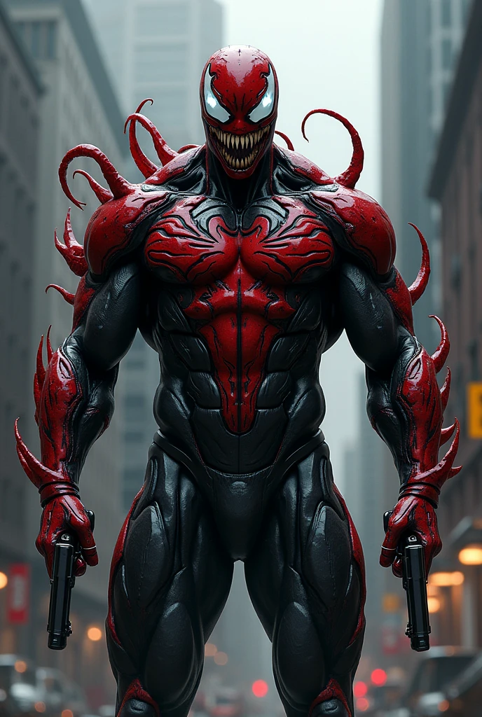 Draw a fusion of Venom and Jason