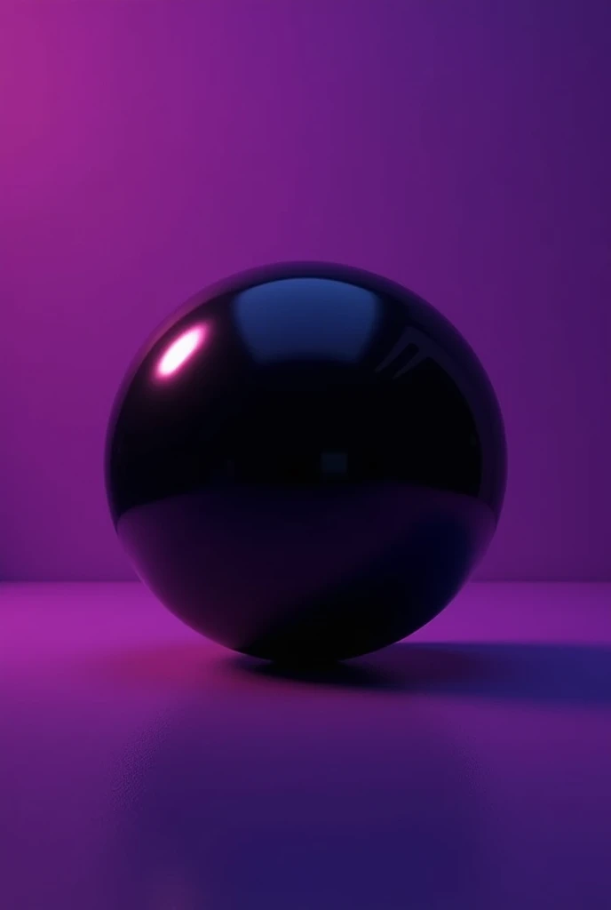 one ball decoration luminous black core purple background