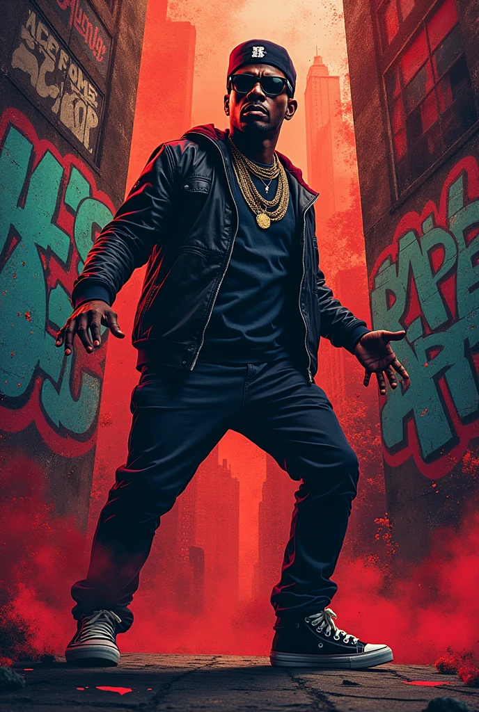 Create an image for a flyer aimed at the rap community