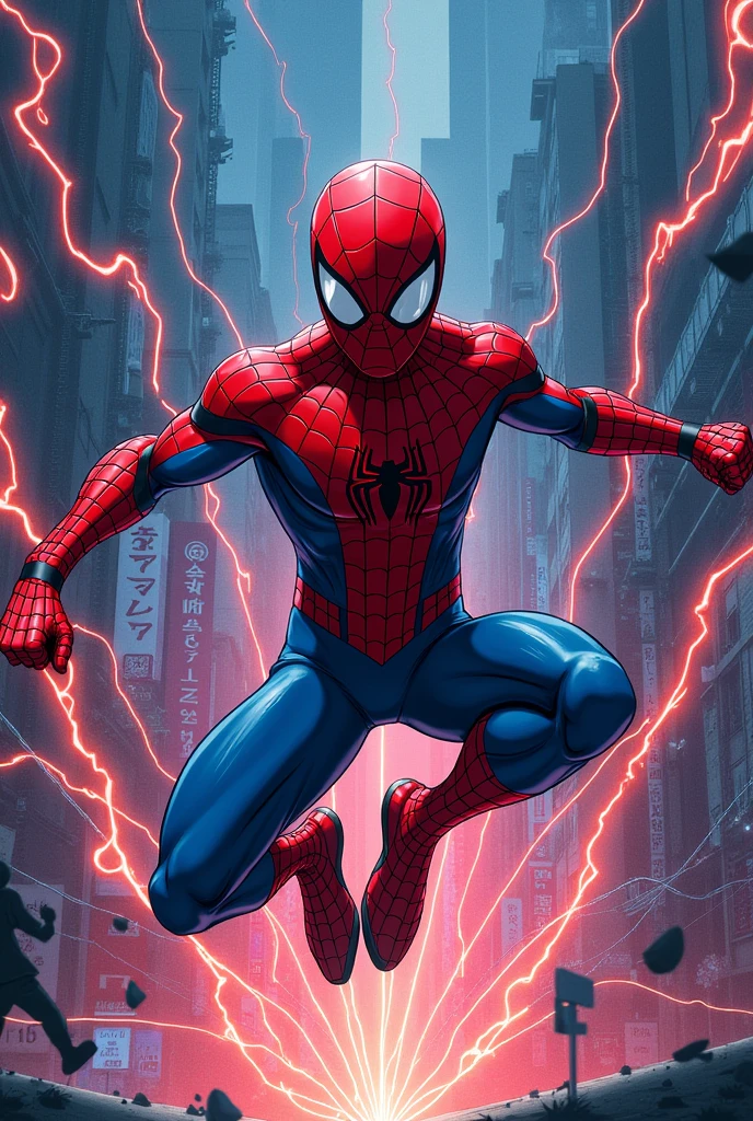Spider man Lines anime jujutsu kaisen
