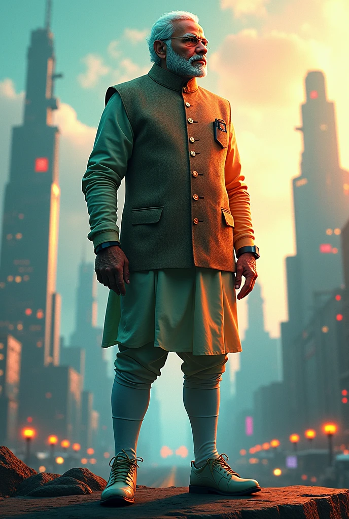 Ben 10 with narandra modi