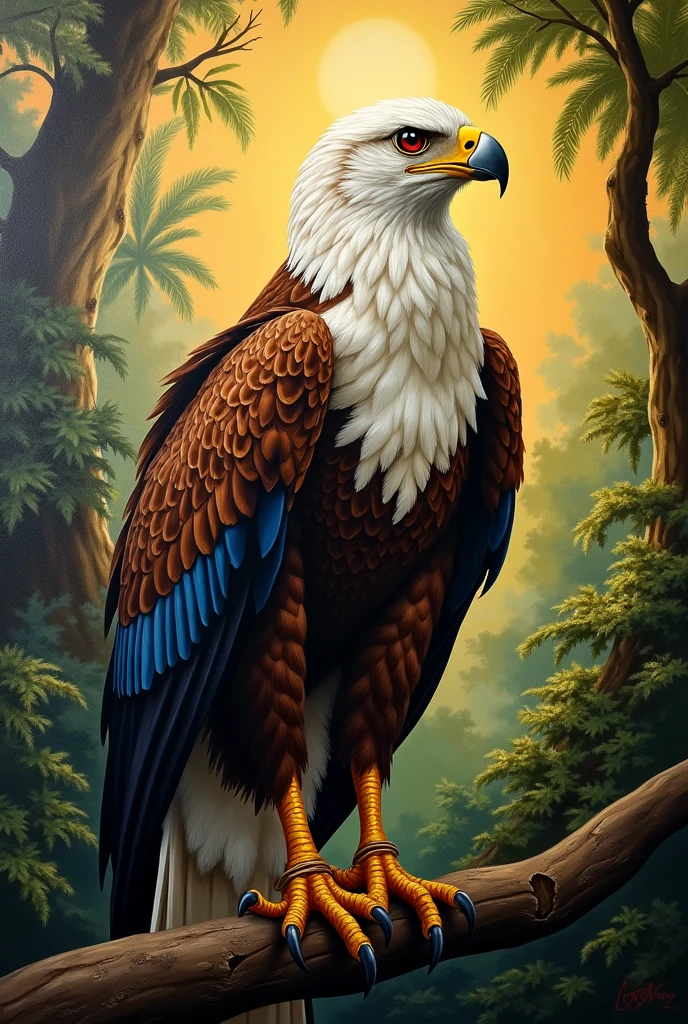 Philippine eagle painting