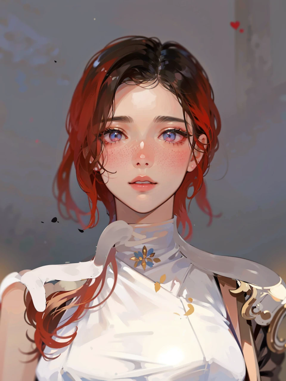 there is a woman that is looking at herself in the mirror, young lovely Korean faces, Soft portrait shot 8 K, Gorgeous young Korean woman, Beautiful young Korean woman, portrait of female korean idol, wan adorable korean face, jaeyeon nam, beautiful Korean women, young cute wan asian face, 8K Artgerm bokeh, cute korean actress