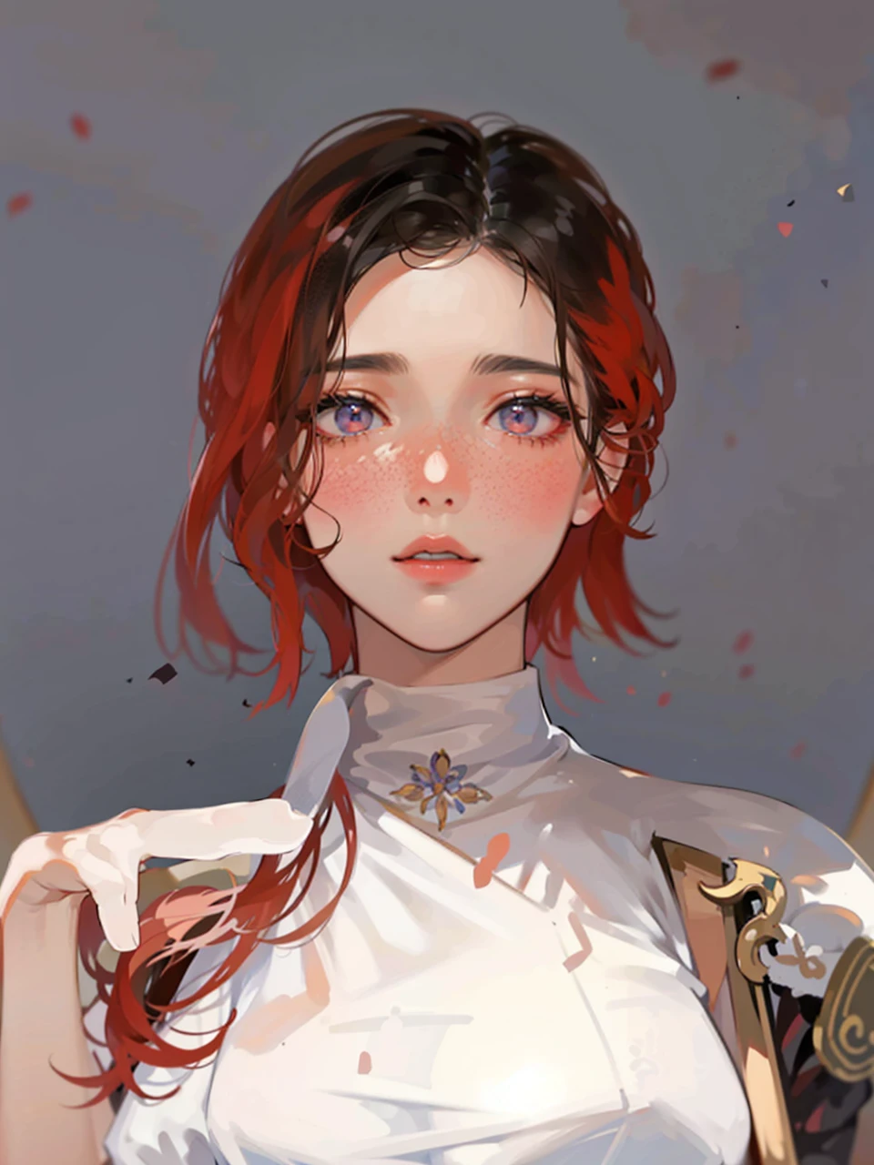 there is a woman that is looking at herself in the mirror, young lovely Korean faces, Soft portrait shot 8 K, Gorgeous young Korean woman, Beautiful young Korean woman, portrait of female korean idol, wan adorable korean face, jaeyeon nam, beautiful Korean women, young cute wan asian face, 8K Artgerm bokeh, cute korean actress