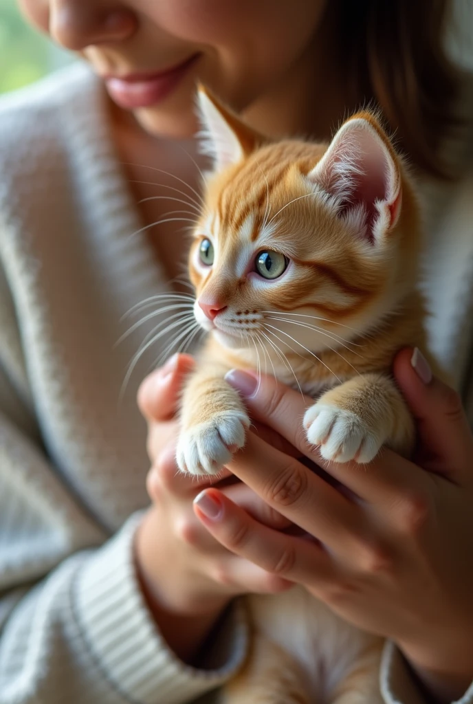 girl shows beautiful pussy, she has a manicure
